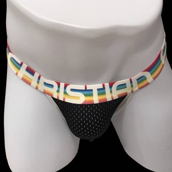 Andrew Christian Other - Andrew Christian Mesh Pride Jock with Almost Naked Black Medium